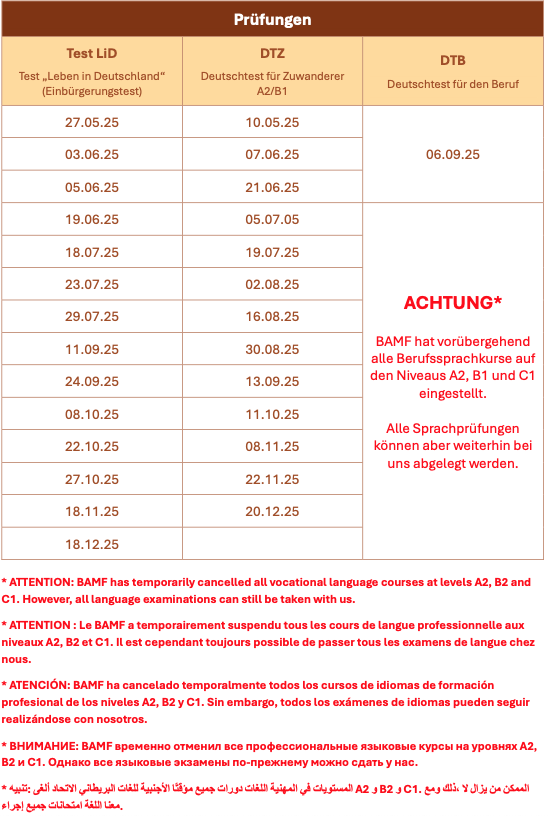 aktuelle Termine